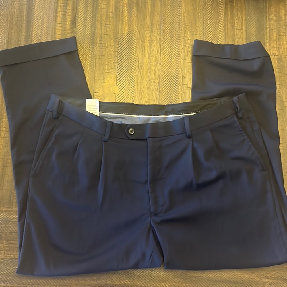 GS Perfect Fit navy blue dress pants. 42x30